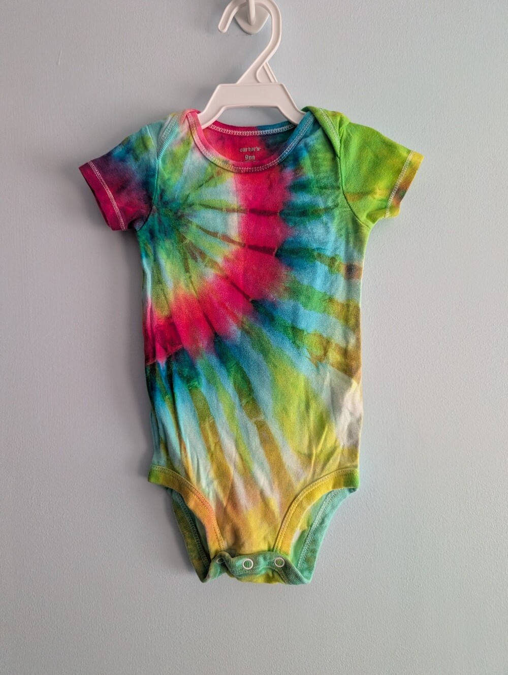 Carter's Rainbow Tie-Dye Short Sleeve Bodysuit